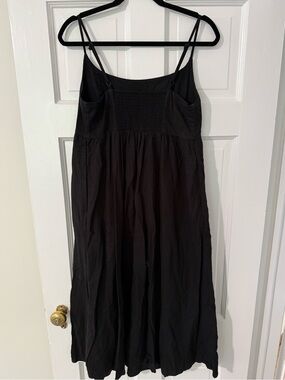 Old Navy Maternity Black Strappy Maxi Dress